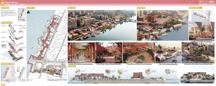 埃尔马尼亚勒城市设计丨开罗大学工程学院建筑系-18