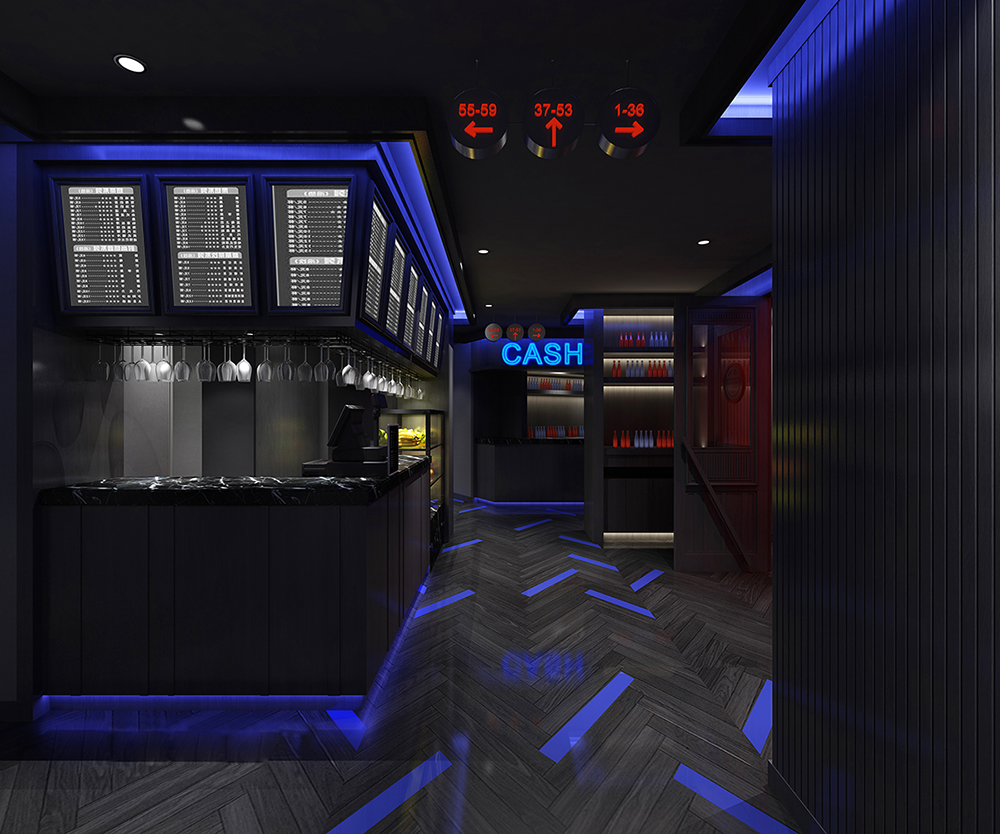 餐厅设计效果图中餐厅餐厅包间包房小吃店面馆工业主题餐厅-9