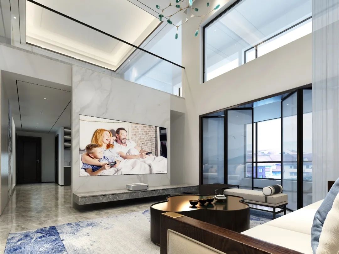 百吋明基激光电视打造大气共享客厅-3