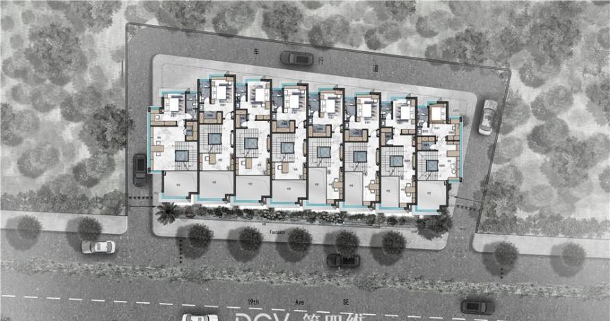 
美国-西雅图 · 联排建筑规划设计 -11