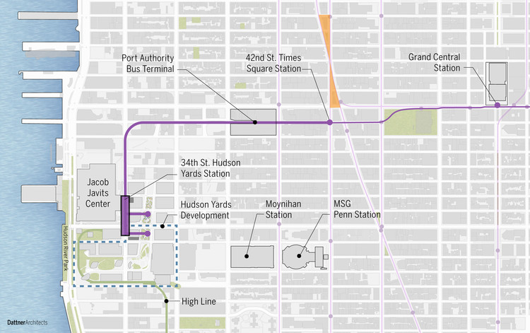 纽约 34 街哈德逊庭院地铁站 | 现代化交通设施的创新设计-7