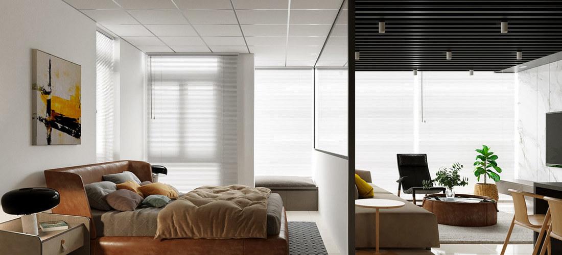 
50㎡小公寓开放式装修，简洁又不失格调 -0