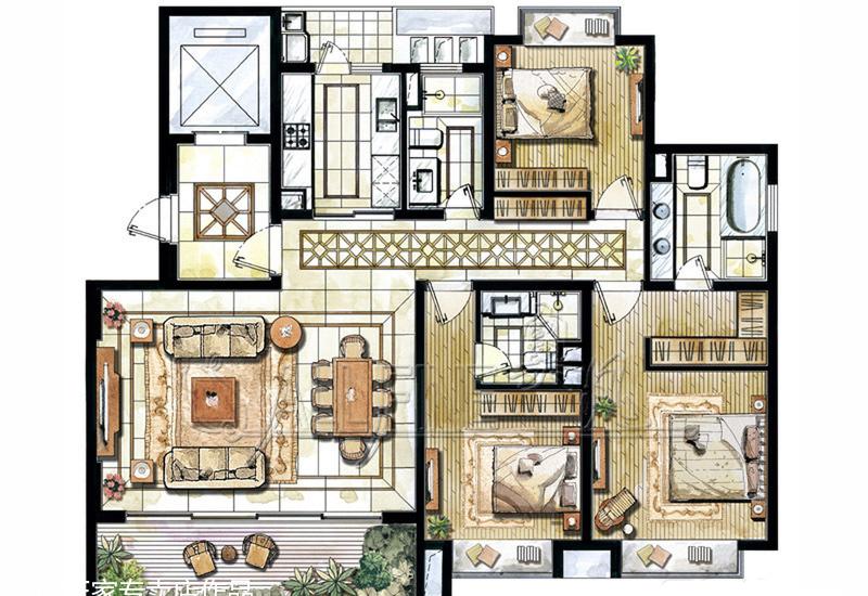 北美黑胡桃的现代奢华之家-0