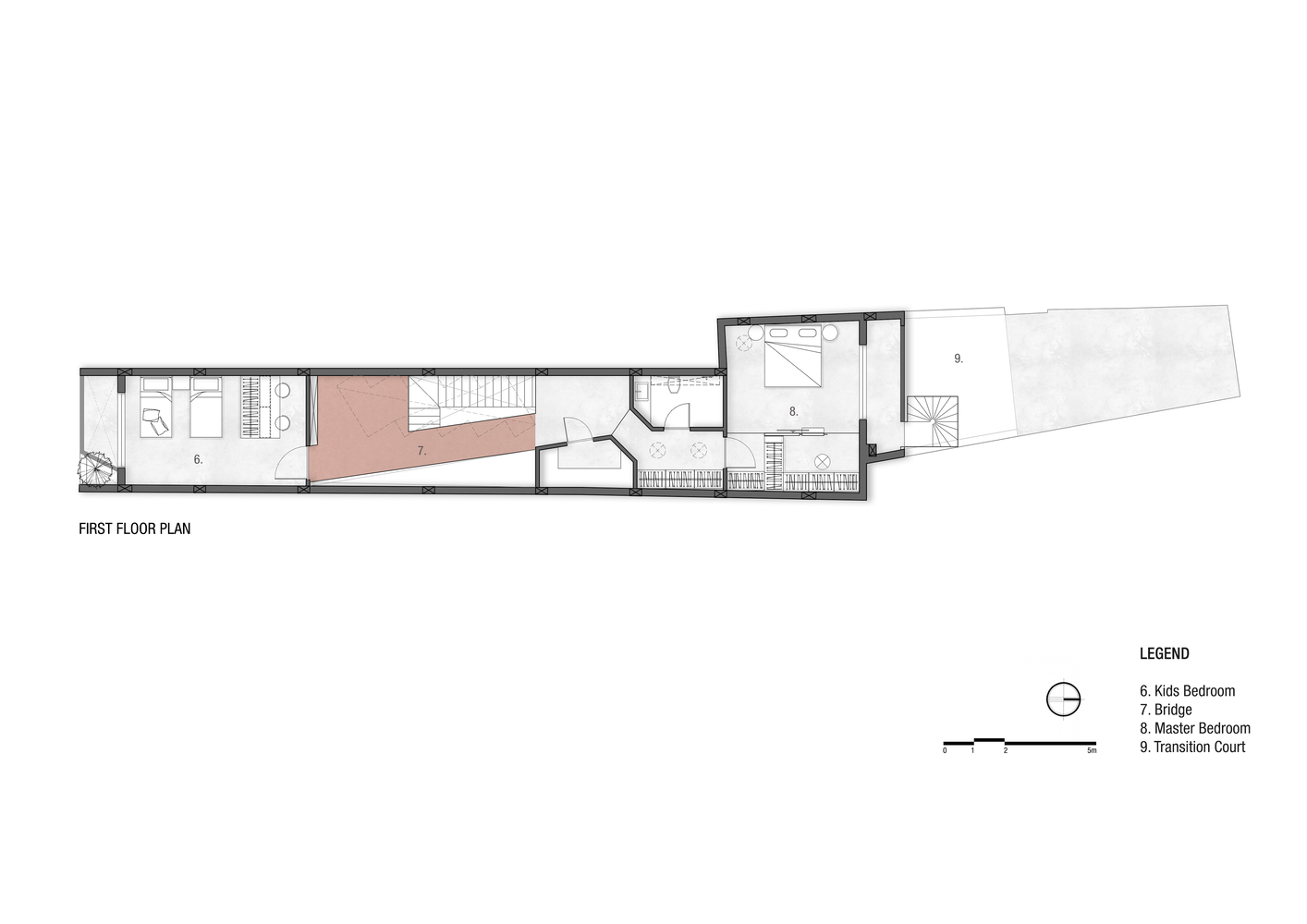 印度 Mandvi 的线性住宅丨The Company of Design-23