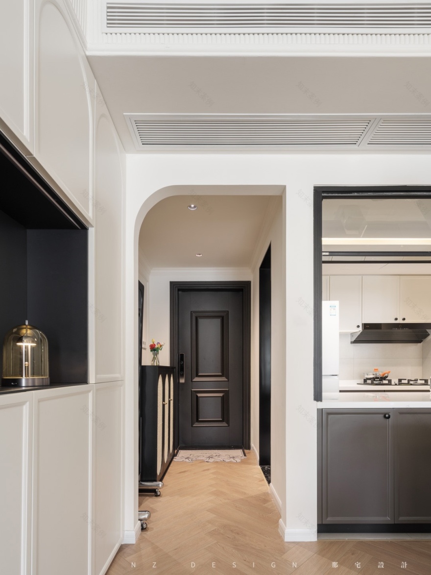 90 后两人一猫的惬意法式奶油风丨中国深圳丨那宅设计事务所-9