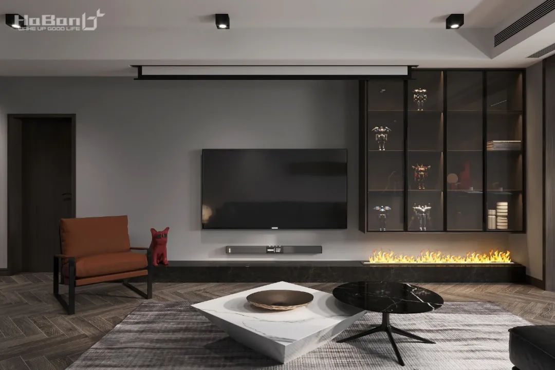 城南名著 127㎡现代黑白空间,藏家的精致生活-10