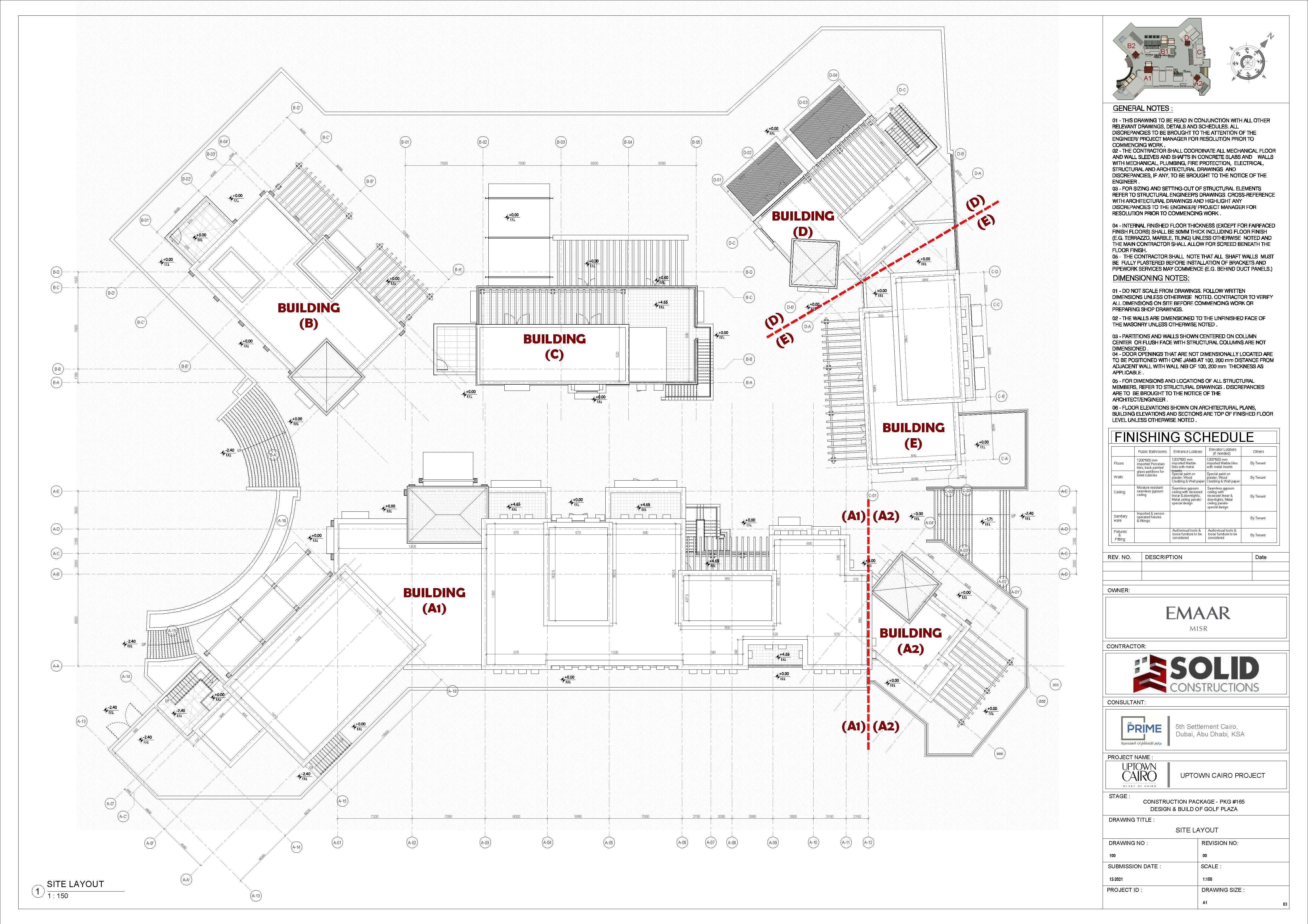 UPTOWN CAIRO GOLF PLAZA-TENDER DRAWINGS-EYGPT-2