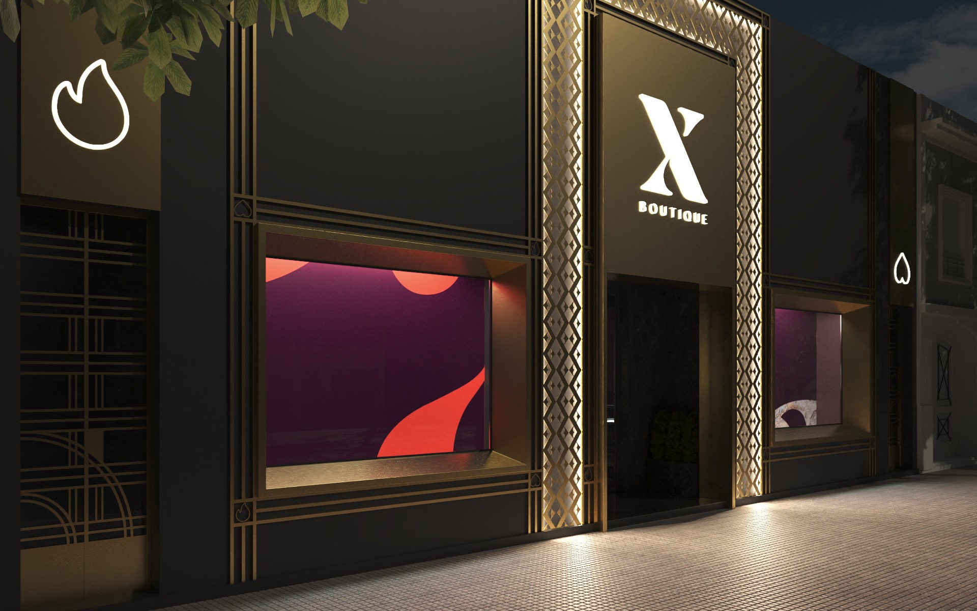 X Boutique 浪漫内衣店设计-9
