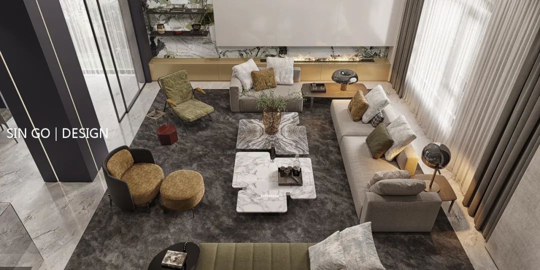 上海•圣安德鲁斯庄园 500㎡现代简约别墅设计-37