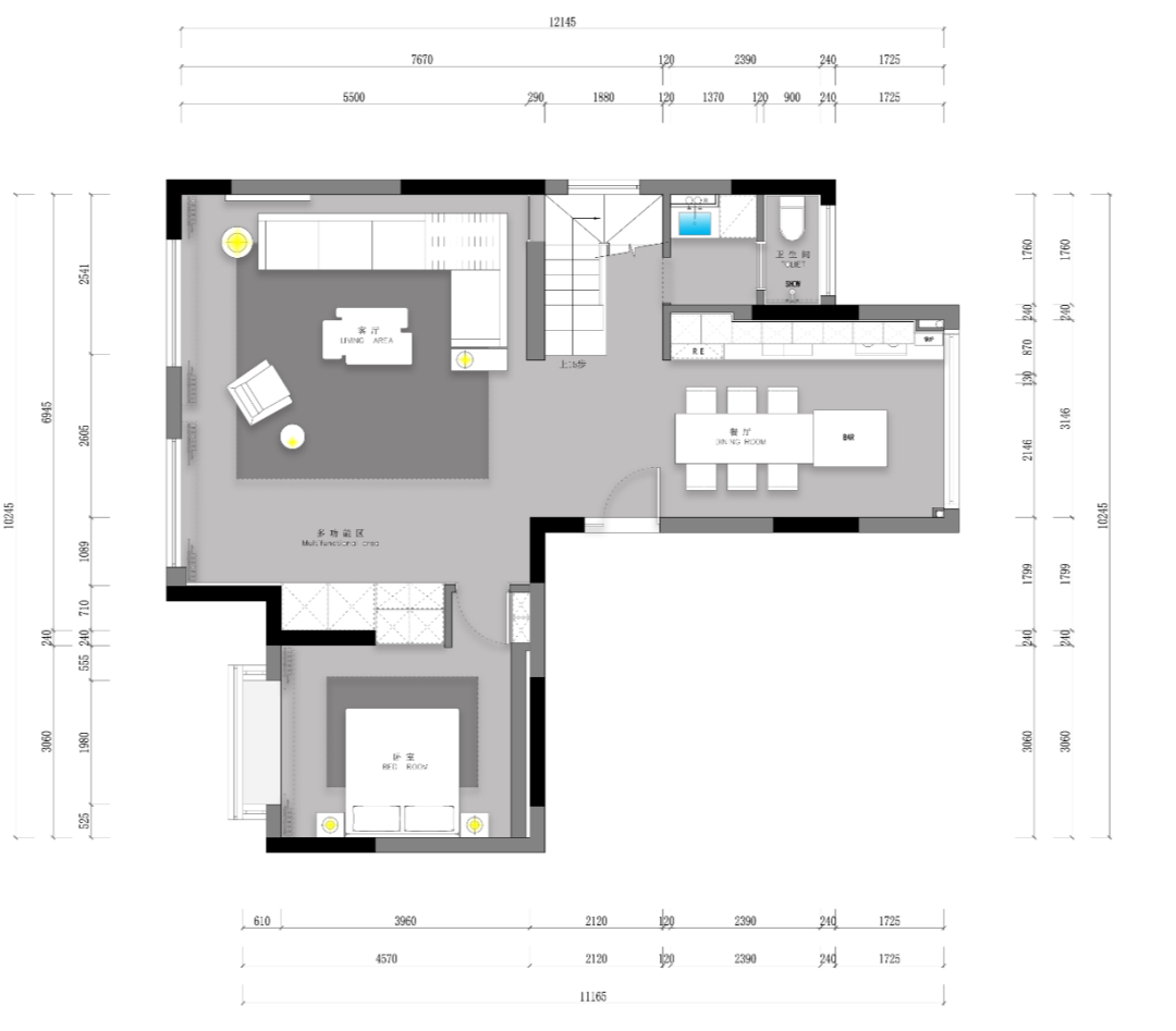 苏州湾天铂 180㎡复式叠墅，极简主义风格打造无界生活-33
