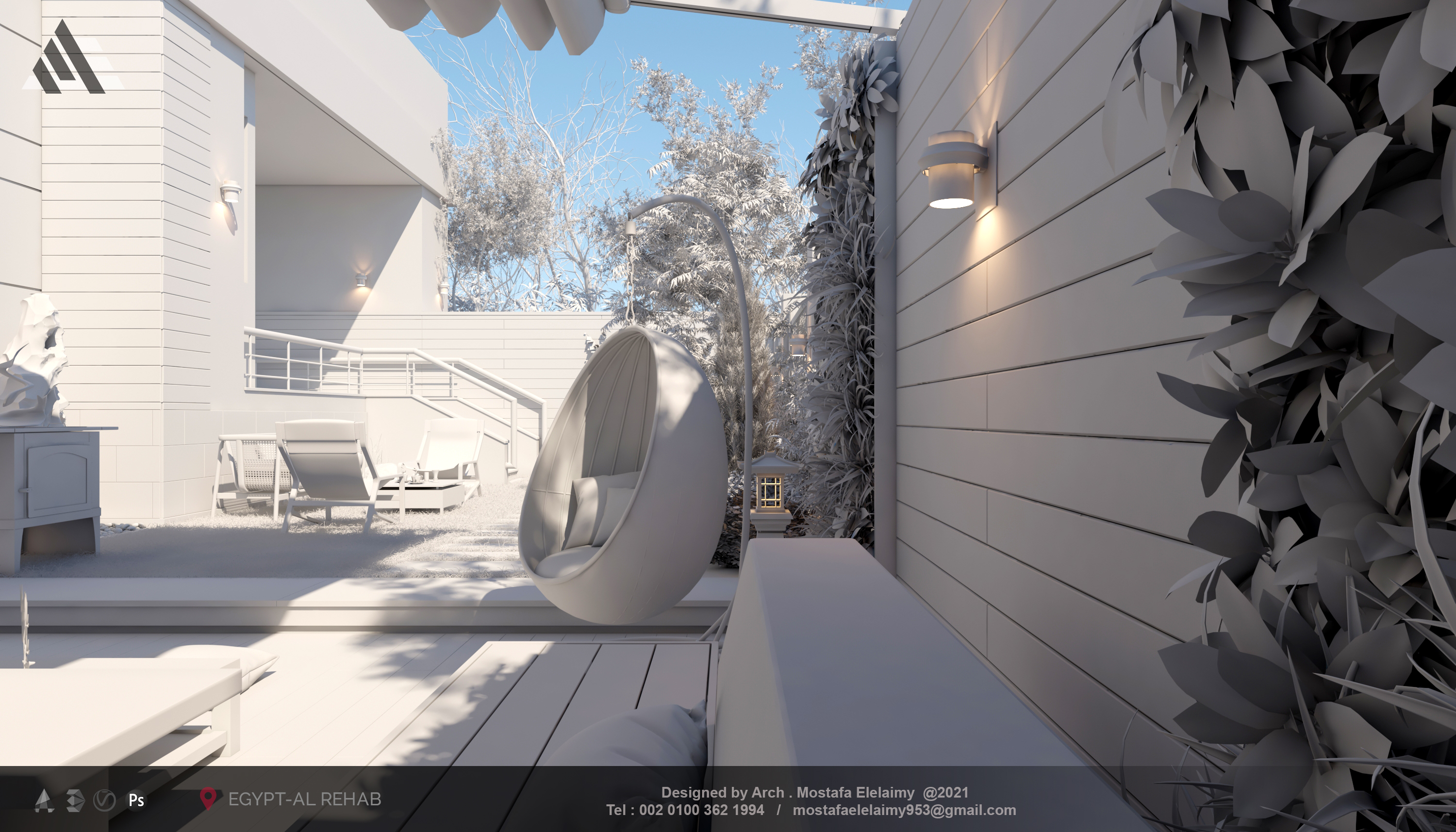 别墅花园景观丨Egypt丨Arch. MOSTAFA ELELAIMY-22