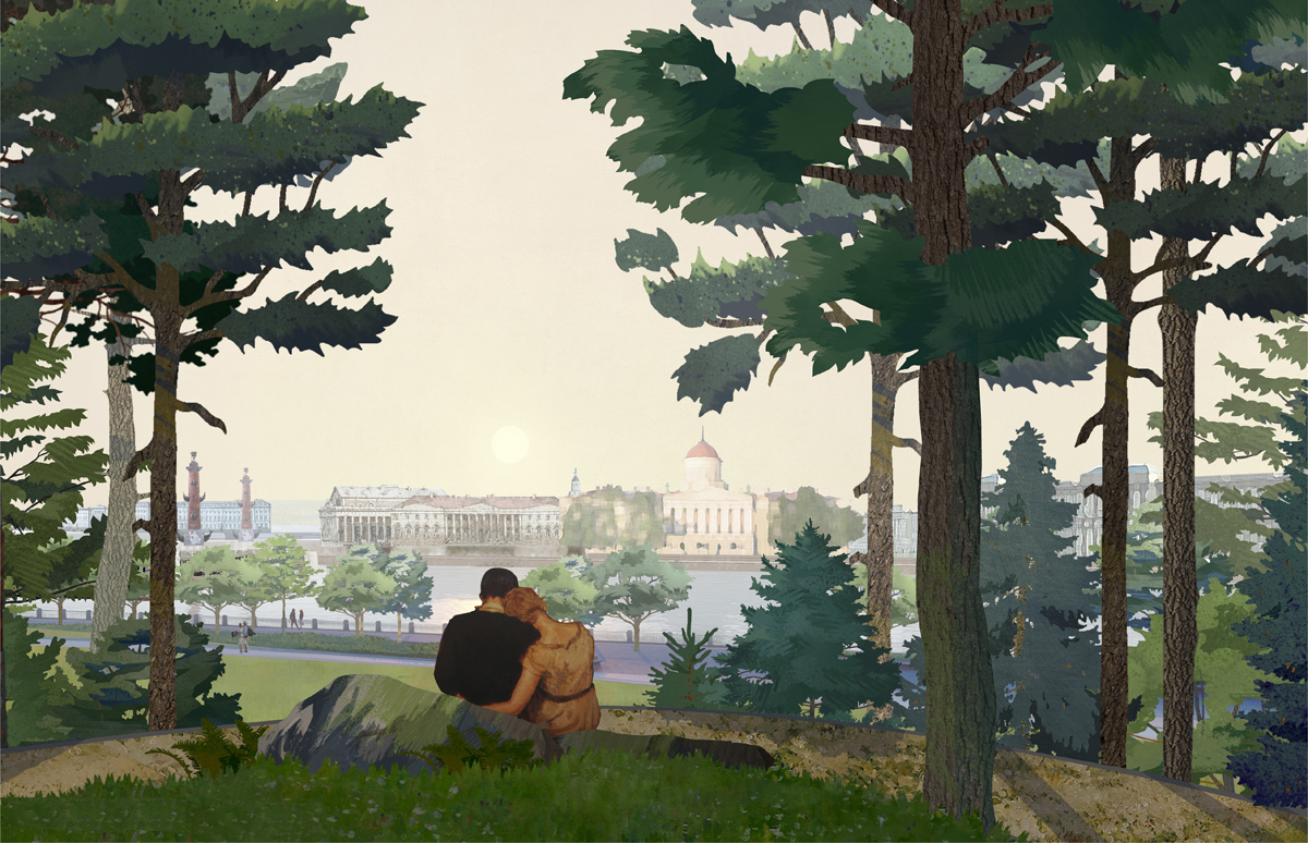 “Тучков буян”公园景观建筑概念设计丨俄罗斯圣彼得堡丨“Студия 44”（俄罗斯圣彼得堡）+ WEST 8（荷兰鹿特丹）-1