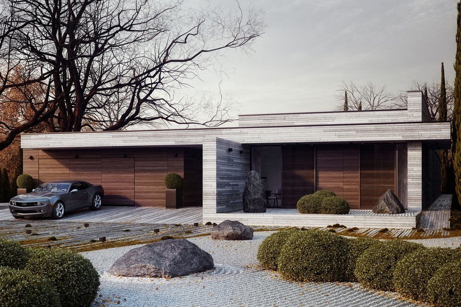 Horizontal House（私人住宅日式庭院）-1