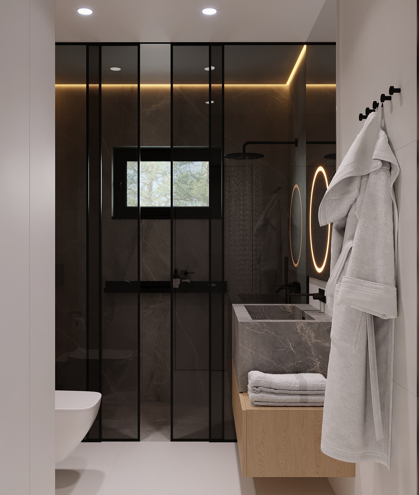 俄罗斯简约风住宅设计-11