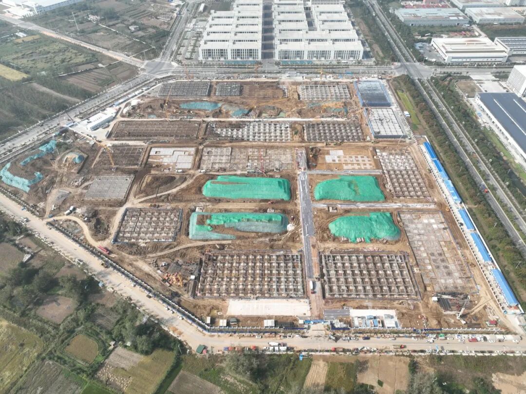 打造优势产业集群！五河县光电产业园项目主体结构全面封顶-38