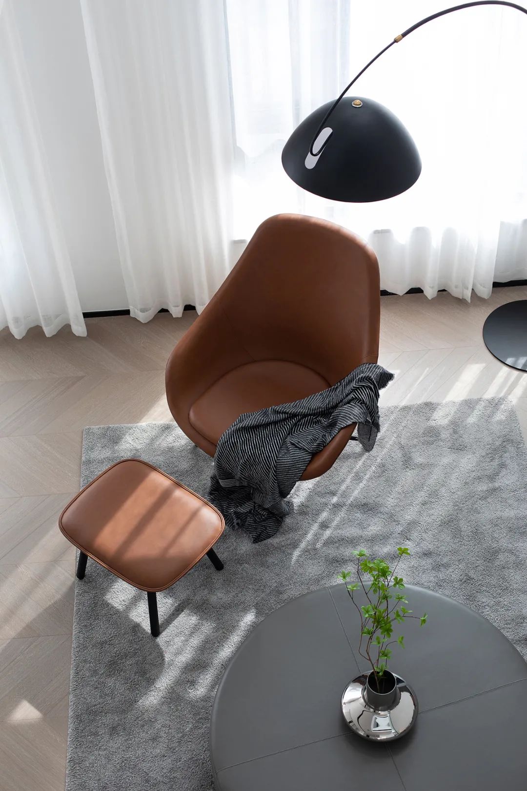 苏州湾天铂 180㎡复式叠墅，极简主义风格打造无界生活-11