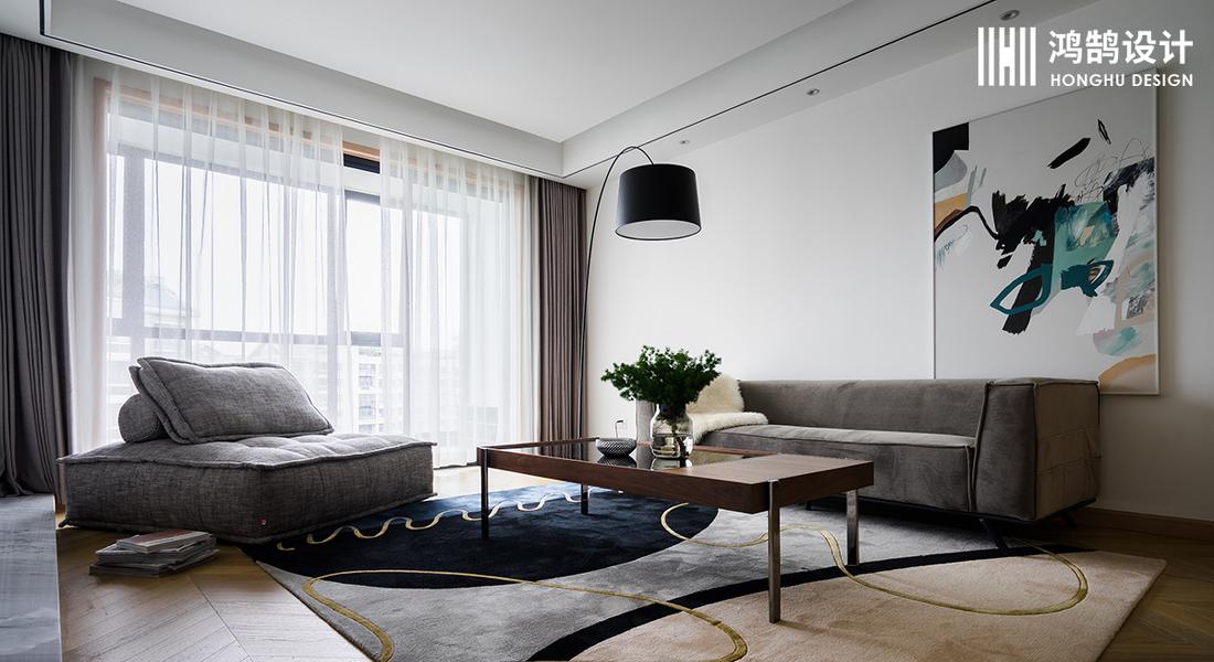 上海别墅艺术展风二手房改造,功能收纳隐藏式设计-6