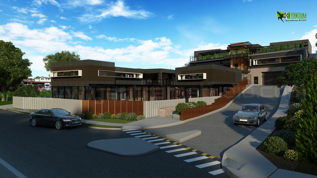 三维住宅渲染设计 | 2016 年建于美国的现代公寓-5