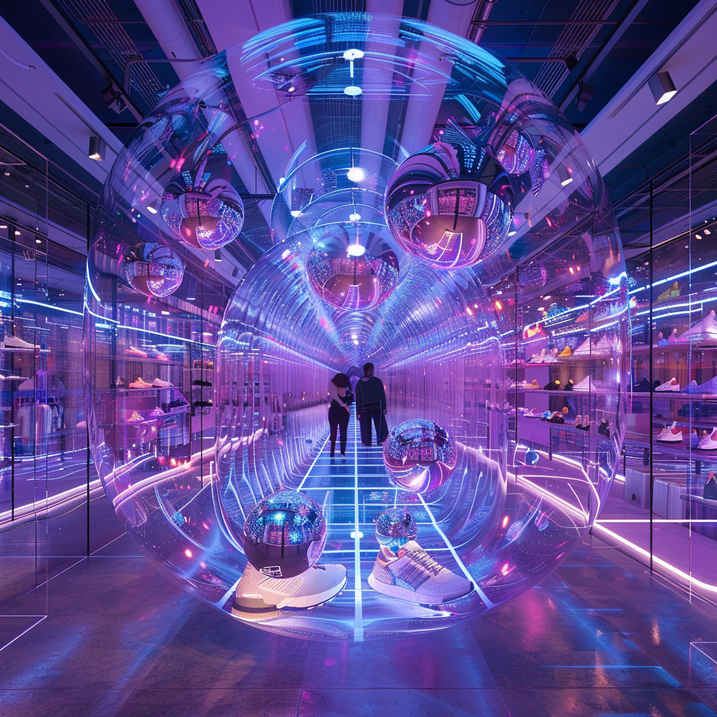 Product display design for ADIDAS using AI-5