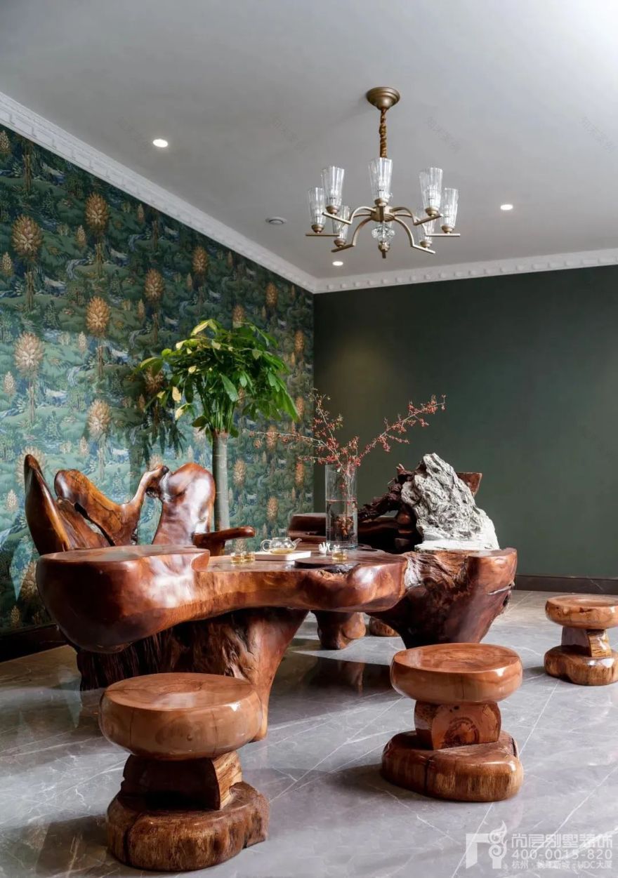 新古典主义 1200㎡独栋别墅设计丨尚层别墅装饰-63