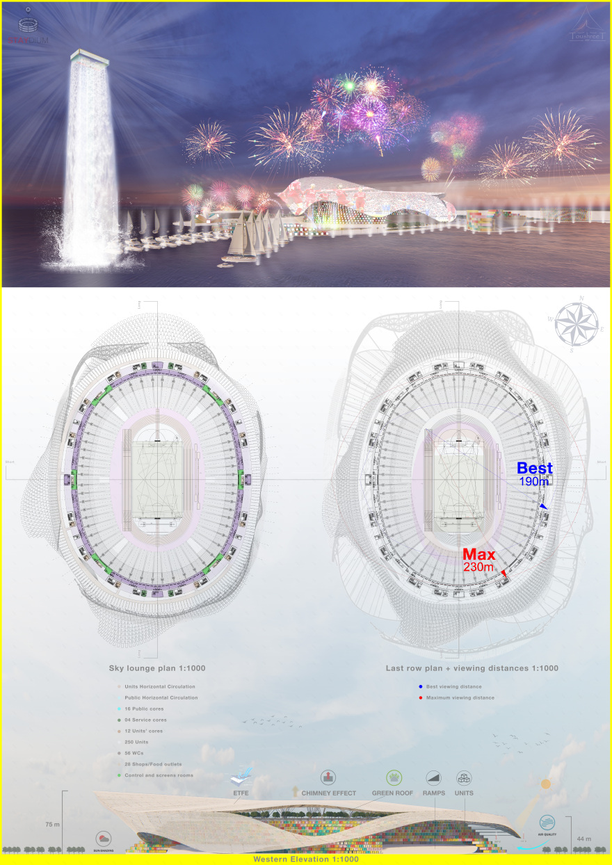 STAYdium(毕业项目)丨埃及丨艾斯尤特大学建筑系-17