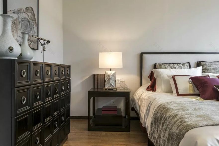 大地色与中式蓝的完美融合,打造优雅简约的人居空间-73