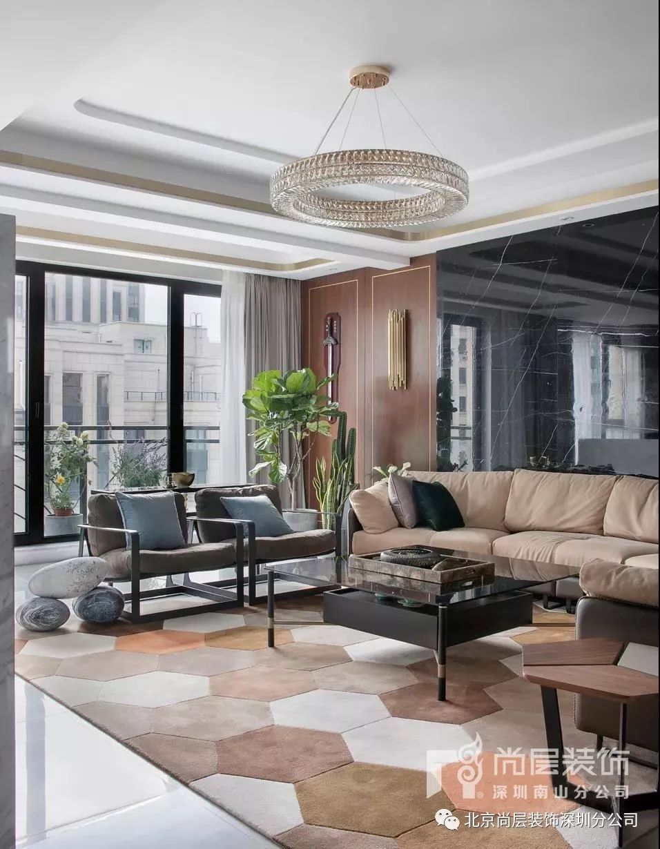 尚层设计 | 现代轻奢大宅,温暖恬雅的空间美学-8