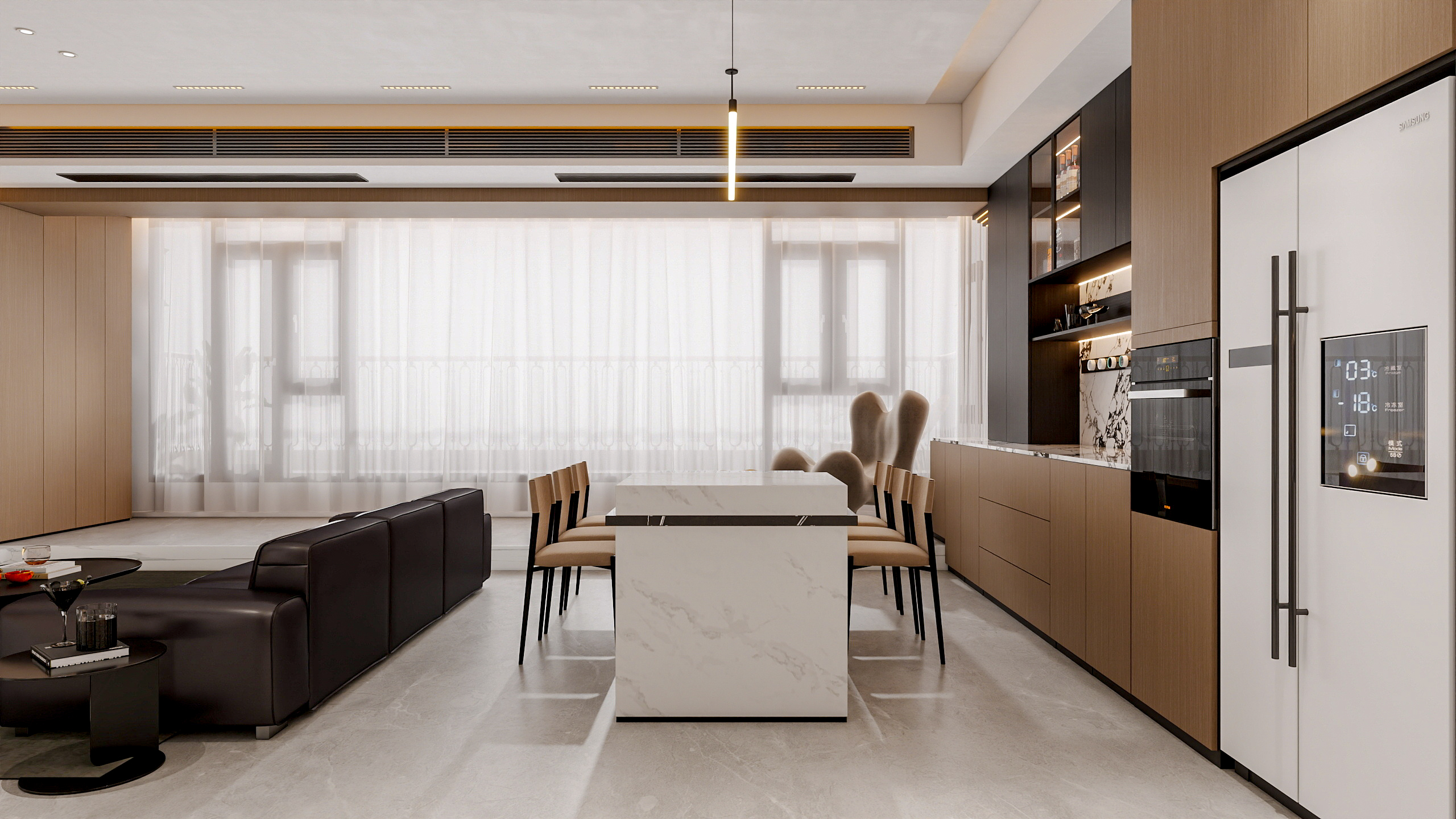 四川成都郫都春屿溪岸（295平方意式极简四居室）-22