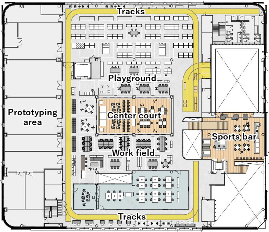 美津浓新研发中心MIZUNO ENGINE丨日本大阪丨日建设计-70