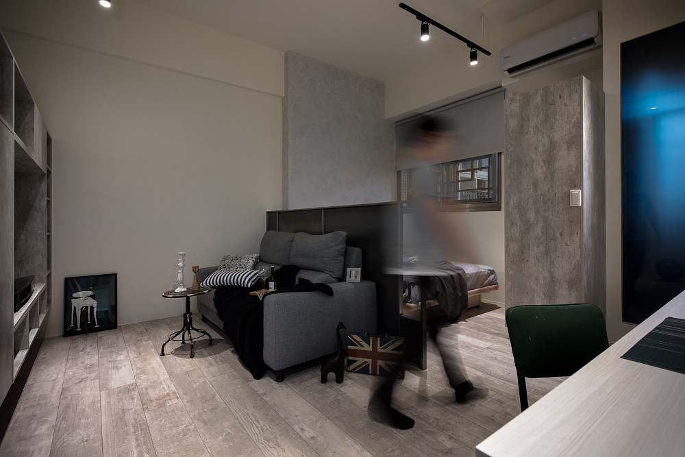 女性单身工业宅  寓子设计-7