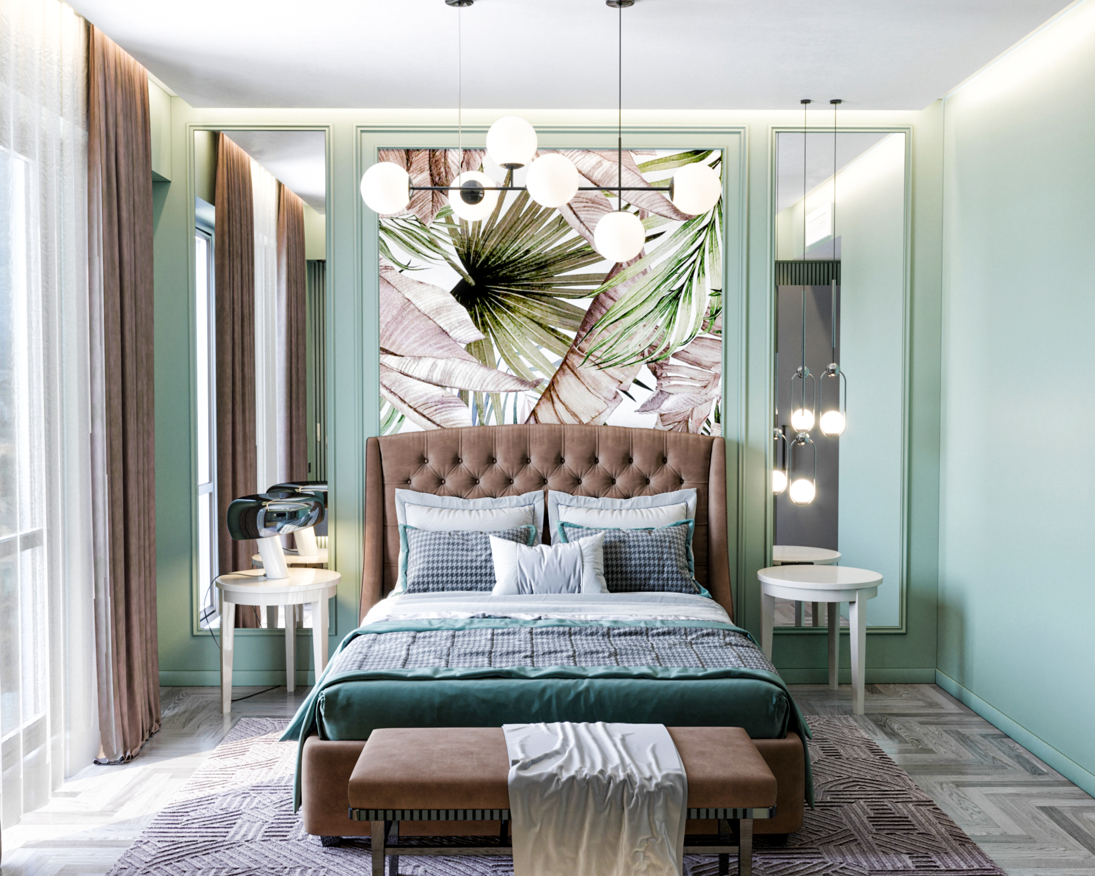 Green Suite Room 酒店房间设计丨Ilyas Jafarli-9