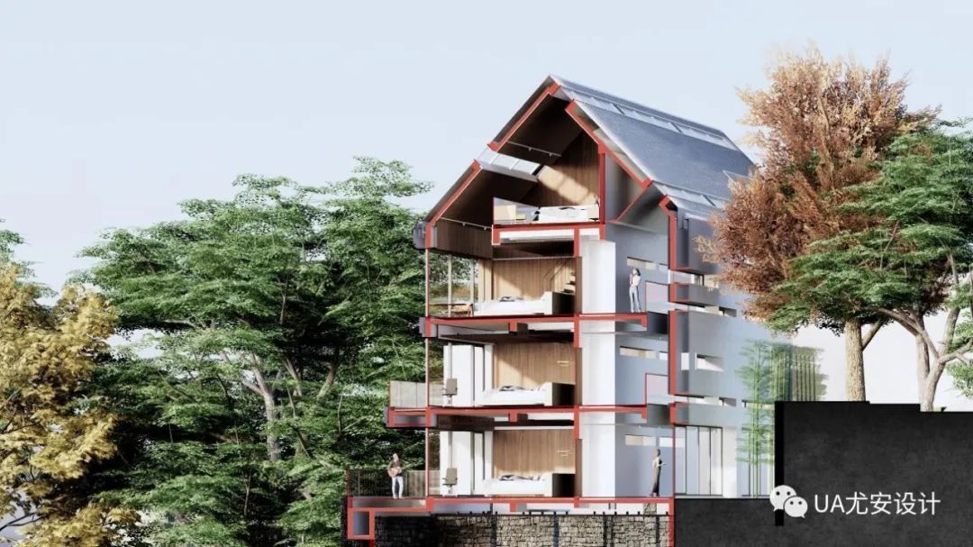 安吉五峰山运动村松月半岛酒店设计丨中国浙江丨不详-34