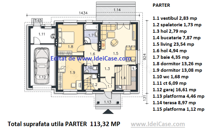现代带阁楼房屋项目-9