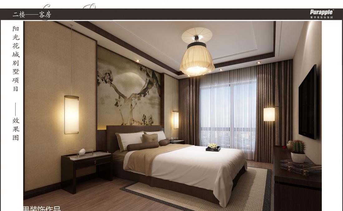 
新中式风格双拼别墅设计 -7