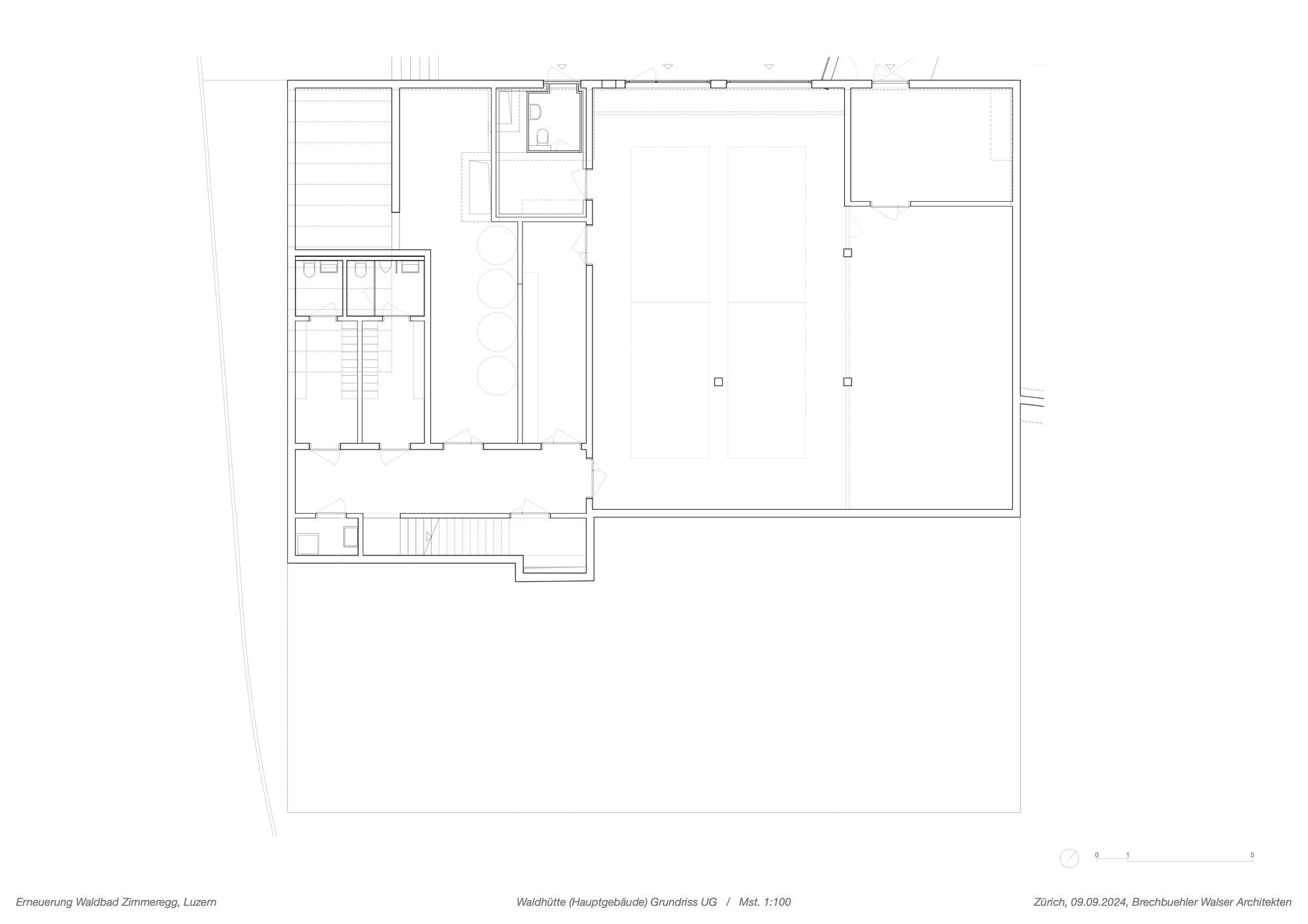 森林泳池齐默格格丨瑞士卢塞恩丨Brechbuehler Walser Architekten-38