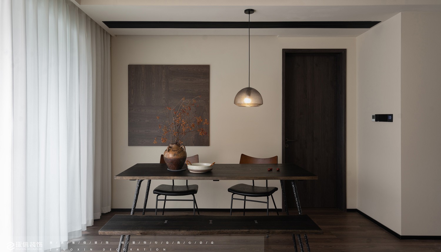 110 平简约现代风舒适空间丨琢信装饰-16