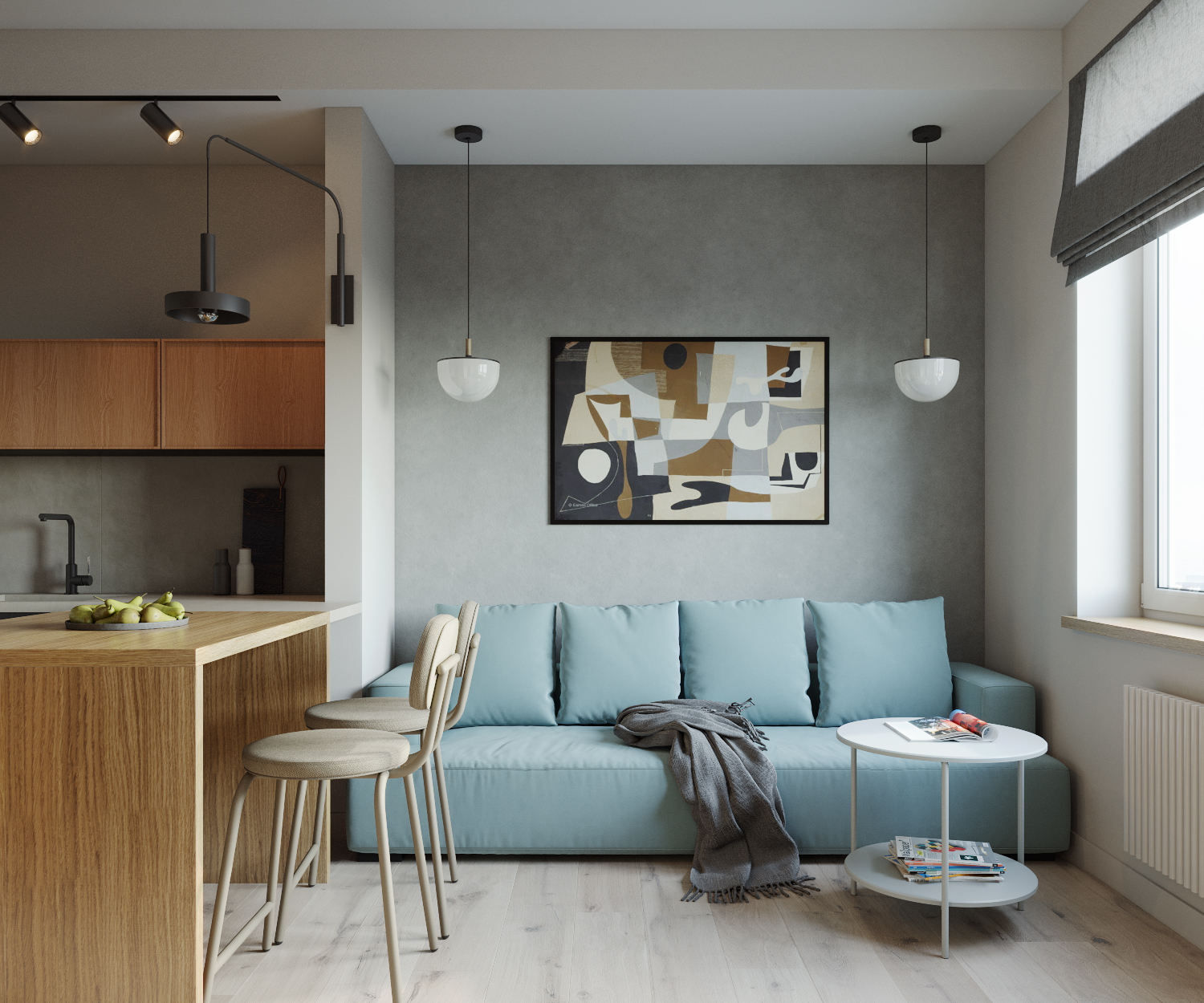 Cell· 现代快节奏生活小公寓设计丨JULIA SIDOROVA-14