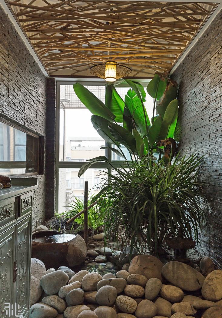 日光花园 | 自然元素融入现代家居,打造古朴生活空间-6