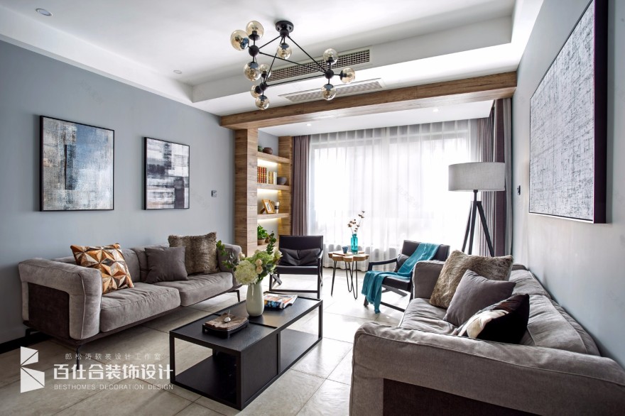 自“游”空间——139㎡摩登洋派现代宅 百仕合装饰设计-15