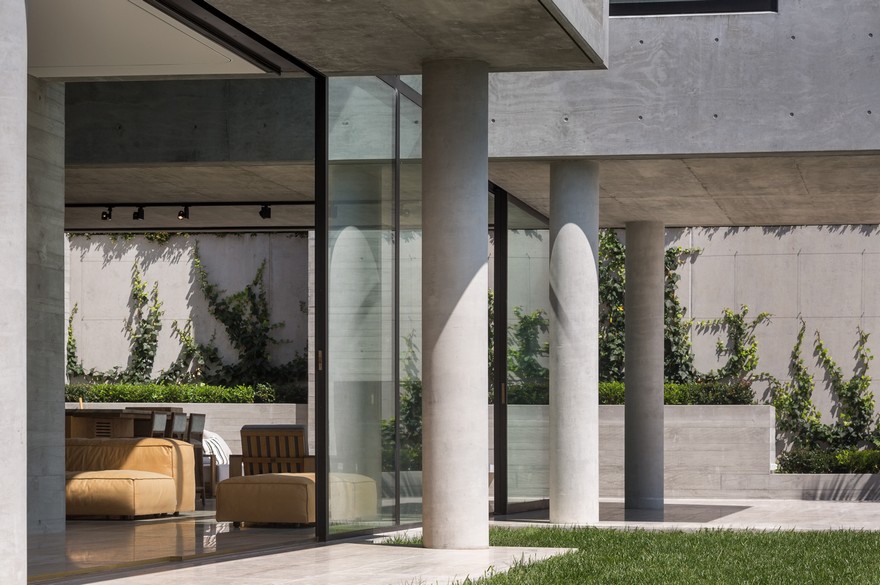 Massive Concrete Home on a Cliff Above Hobson Bay-21