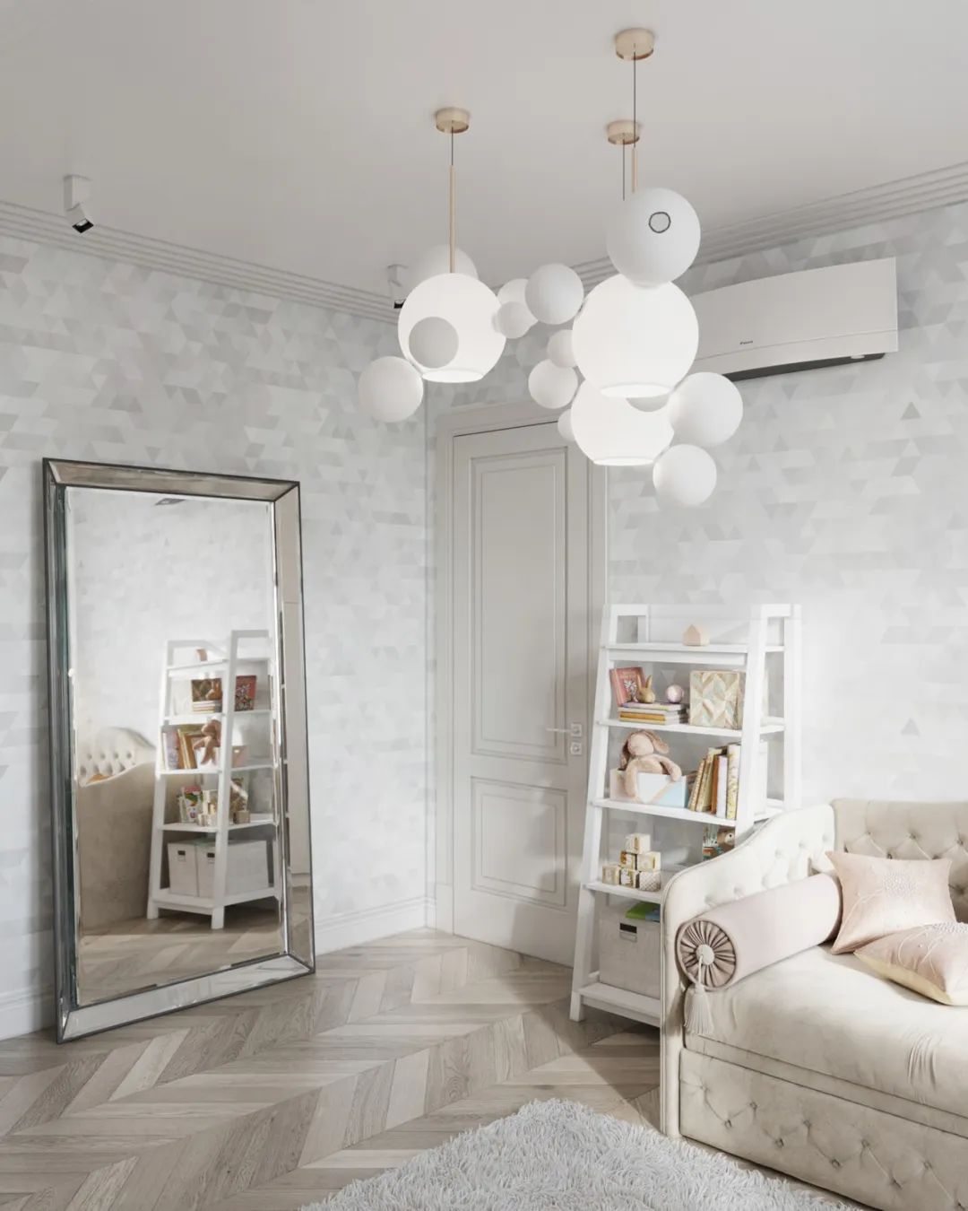 现代灰白风的居住空间-26