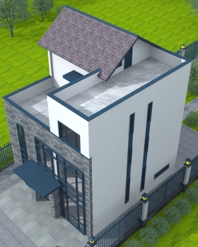 现代简约农村自建房设计，狮子座建房设计