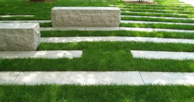 创意铺装设计，草坪与硬质材料的美妙融合-17