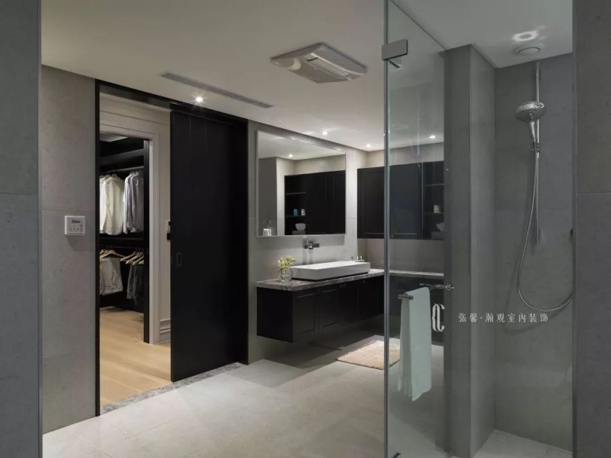 【空间故事】363㎡,空中飞人的暖对比个性宅-24