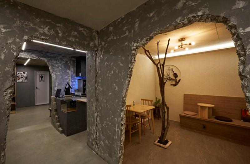 21 平米小屋变身复古咖啡馆，设计亮点独具匠心-5