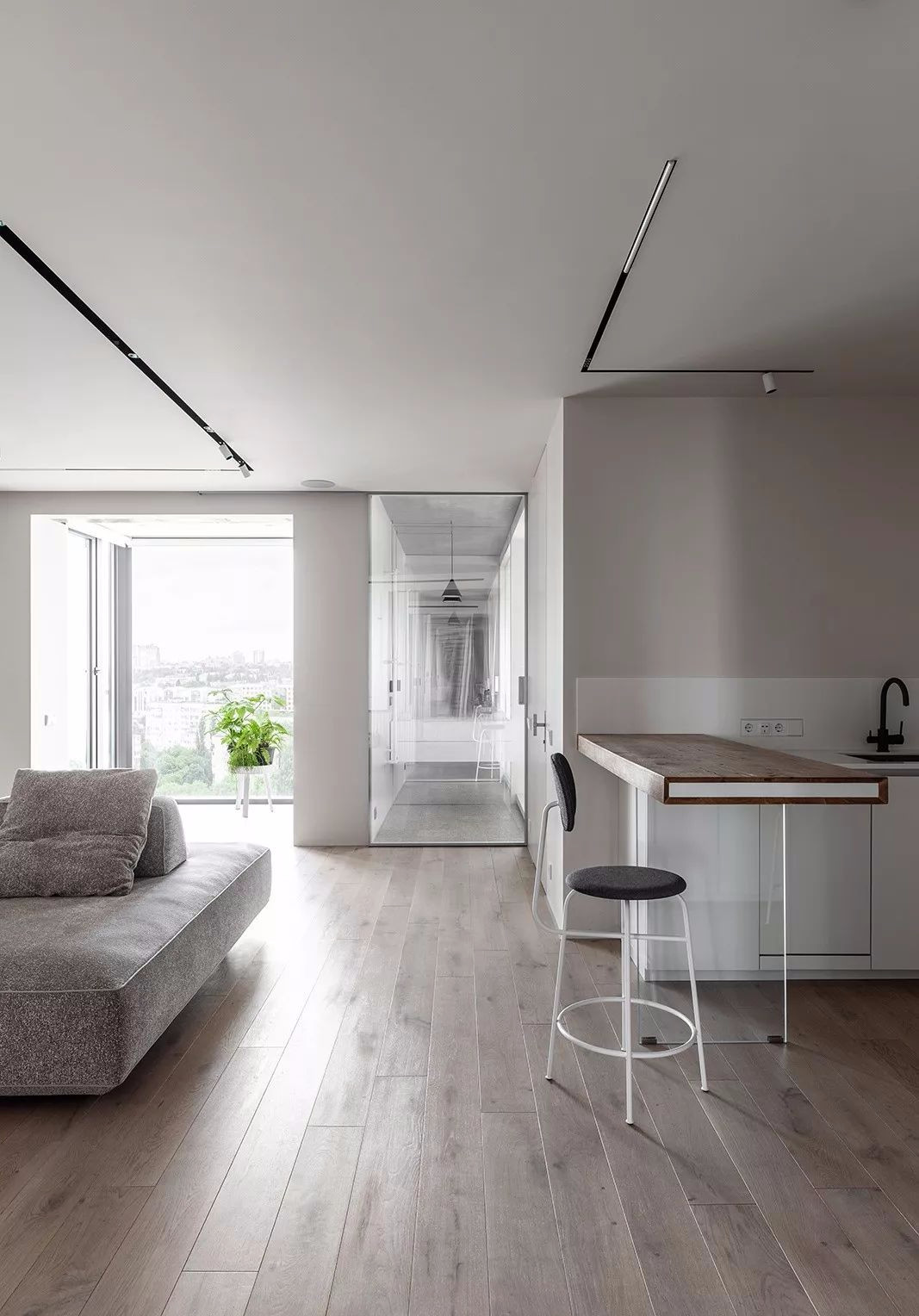 简约优雅的 78㎡一居室设计-4