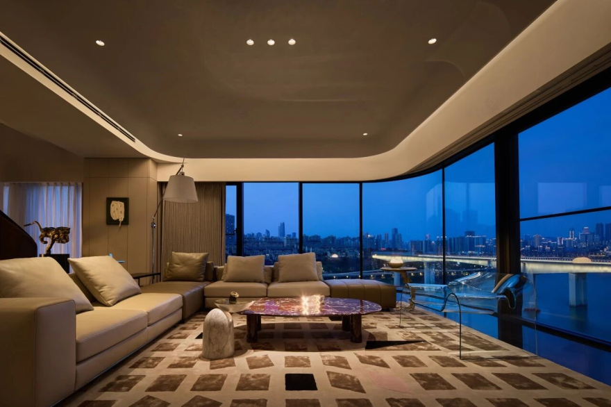 锦绣滨江双层豪宅丨中国重庆丨纳物凡璞空间设计-9