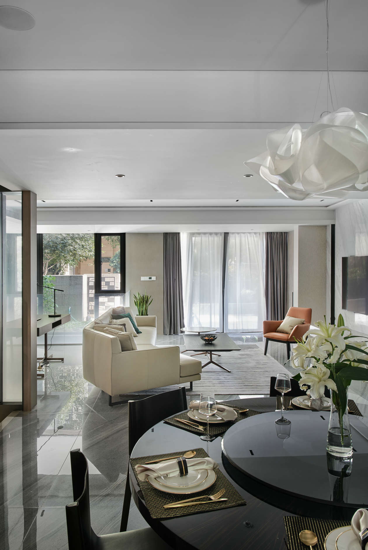 杭州杭公馆 | 灰色调开放式设计,兼顾功能与观景-9