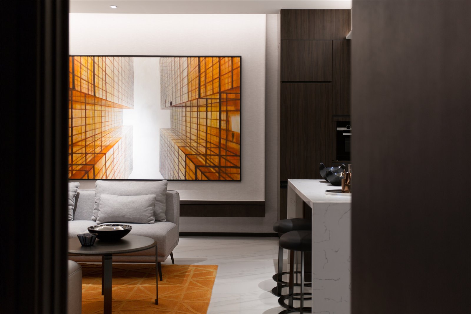 69㎡现代个性酷雅样板间  天艺陈设-3