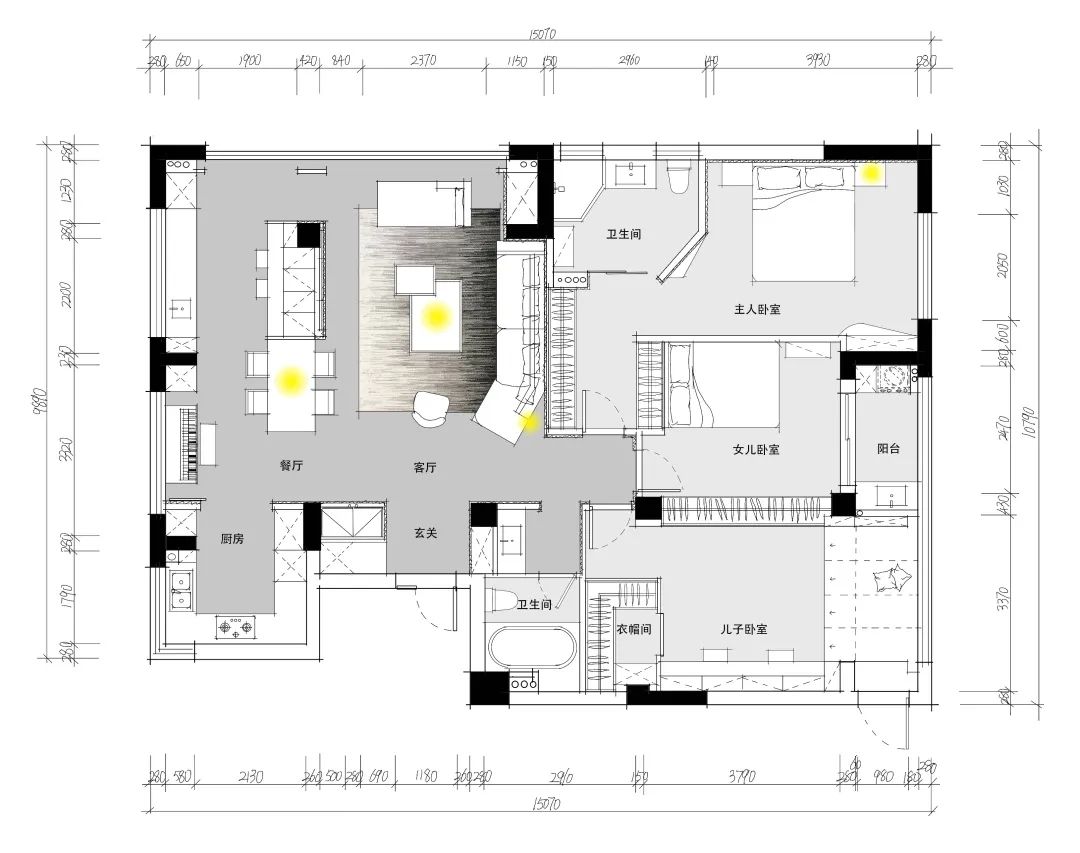 红色浆果 | 徐彌設計的别样现代家居空间-12